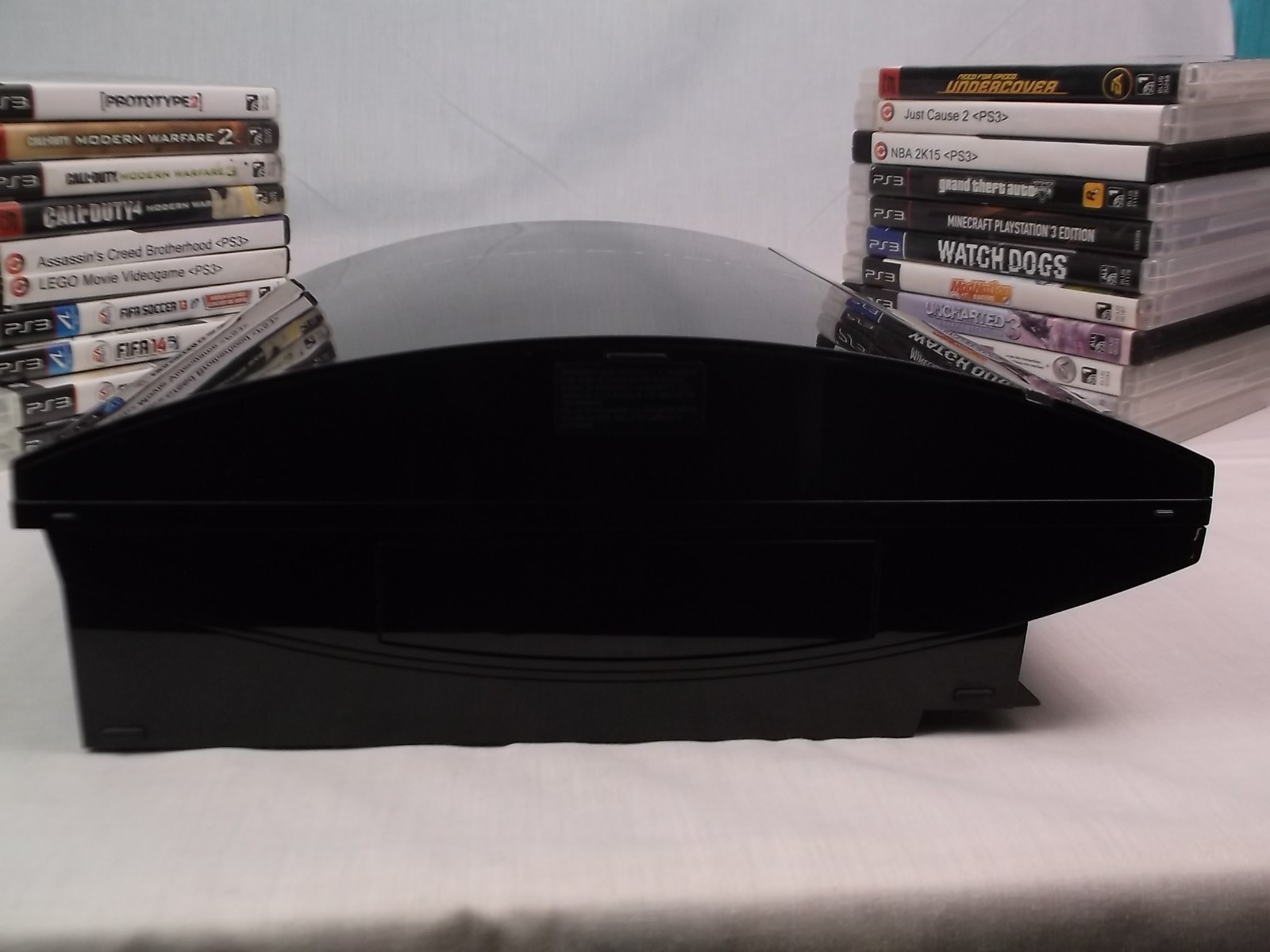 Sony PlayStation 3 80GB CECHK01 Console Bundle W/ 21 Games, 1 Controller TESTED