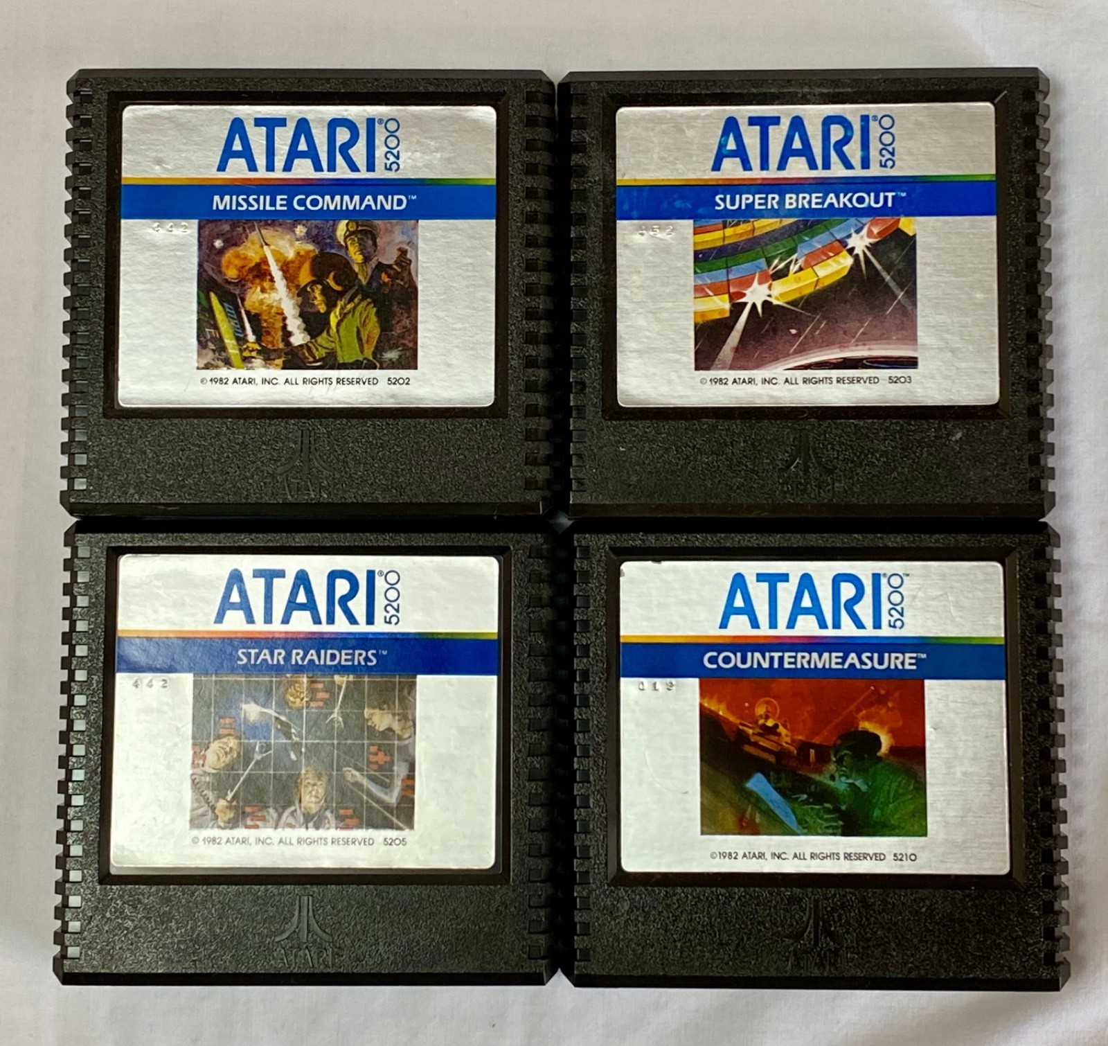 Atari 5200 4 Port Console with 8 Games