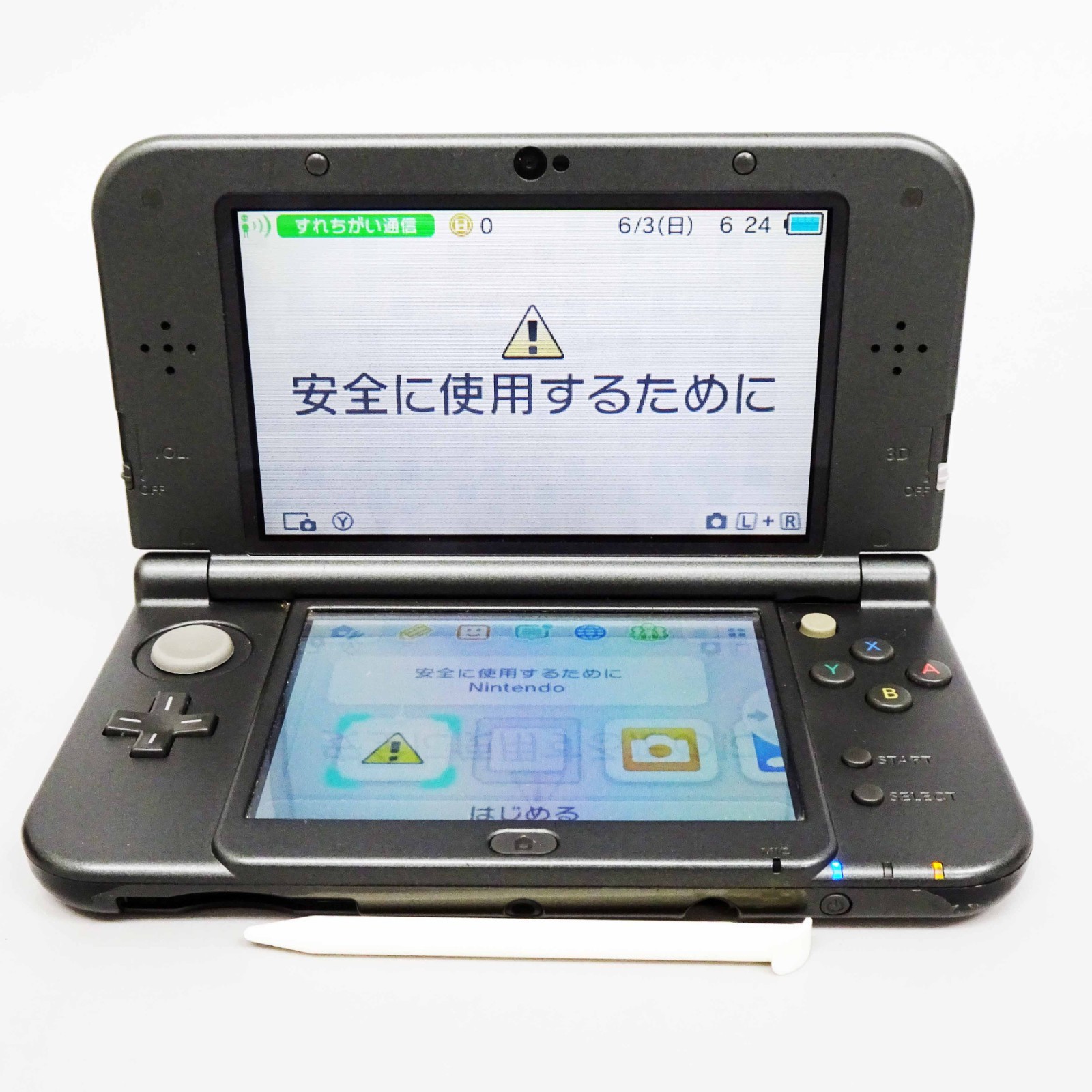 New Nintendo 3DS LL XL Metalic Black Console Handheld System Japan Tested