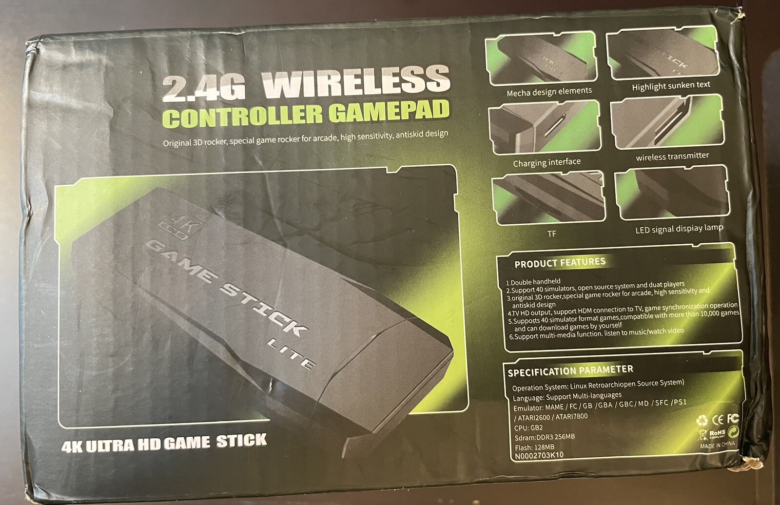 2.4G Wireless Controller Gamepad Lite – 4K Ultra HD Game Stick