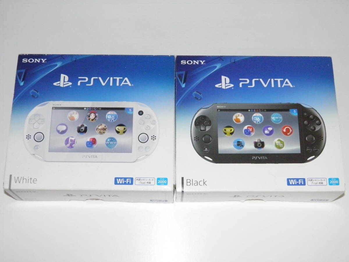 Sony PCH2000 PlayStation Vita Launch Edition 1GB – White and Black 2set