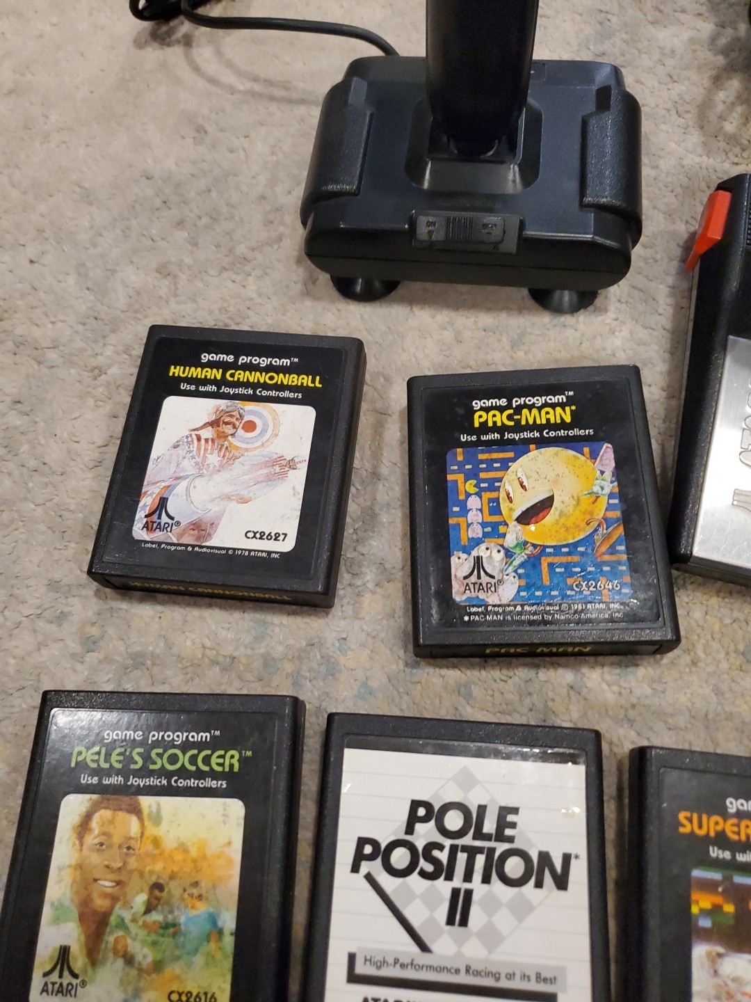Atari 7800 Pro System Video Game Console, Games & Controllers UNTESTED Lot Of 16