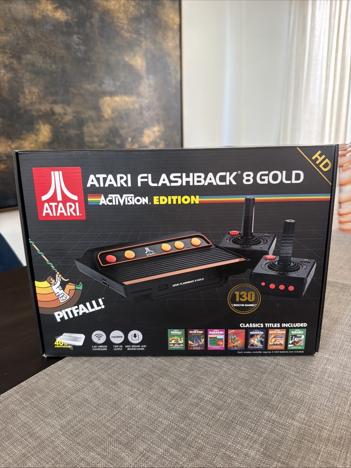 Atari Flashback 8 Gold Activision Edition Home Console Wi-Fi HDMI RCA 130 Games