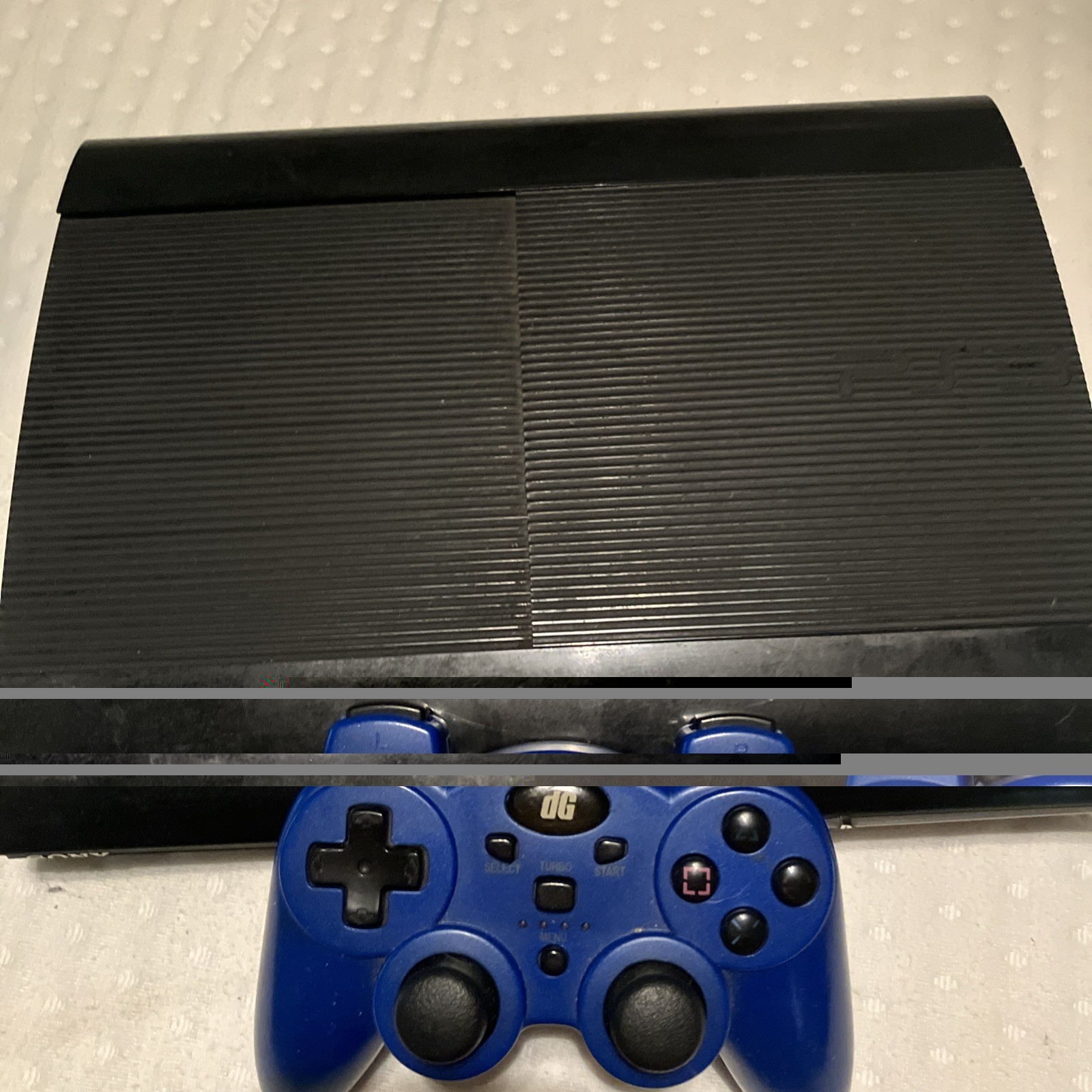 Sony PlayStation 3 PS3 Super Slim CECH-4001B 250GB w/ Controller & Cords