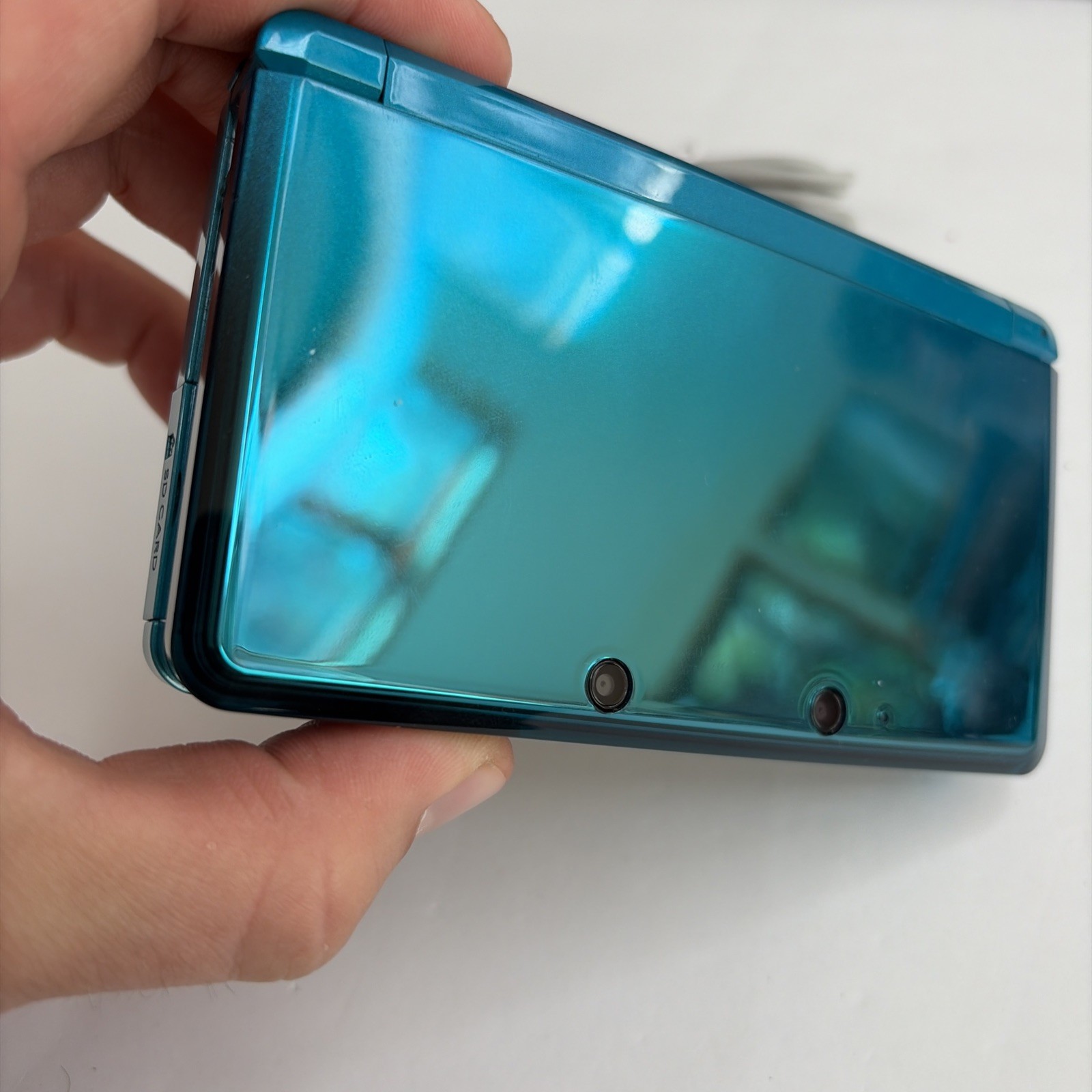 Nice! Nintendo 3DS Handheld Video Game Console Aqua Blue CTR-001 (USA) W Charger