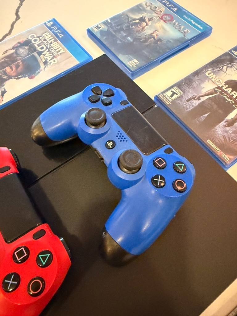 PS4 Bundle Console with 2 Controllers, Games, and 7 Games , 2TB External