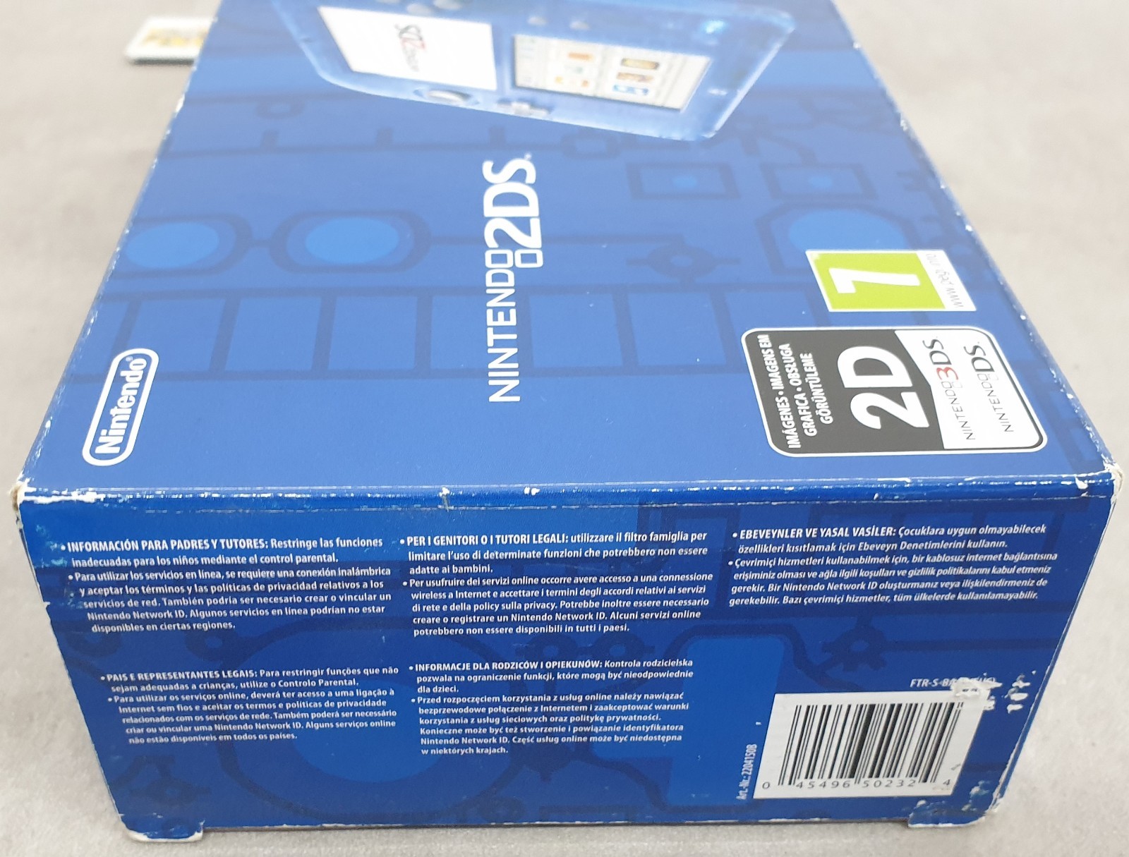 Nintendo 2DS Console Transparent Blue PAL