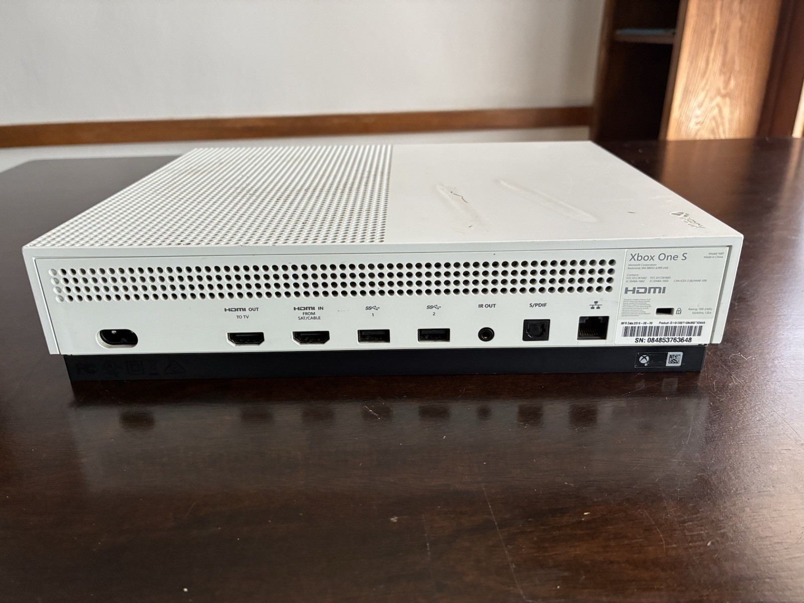 Microsoft Xbox One S 500GB Console Only White TESTED & WORKING
