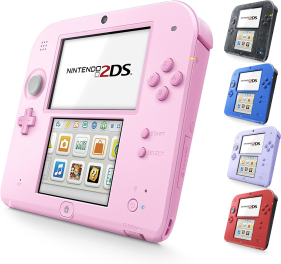 NINTENDO 2DS Brnad New Black / Pink / Blue / Lavender / Red with Box JAPAN NEW