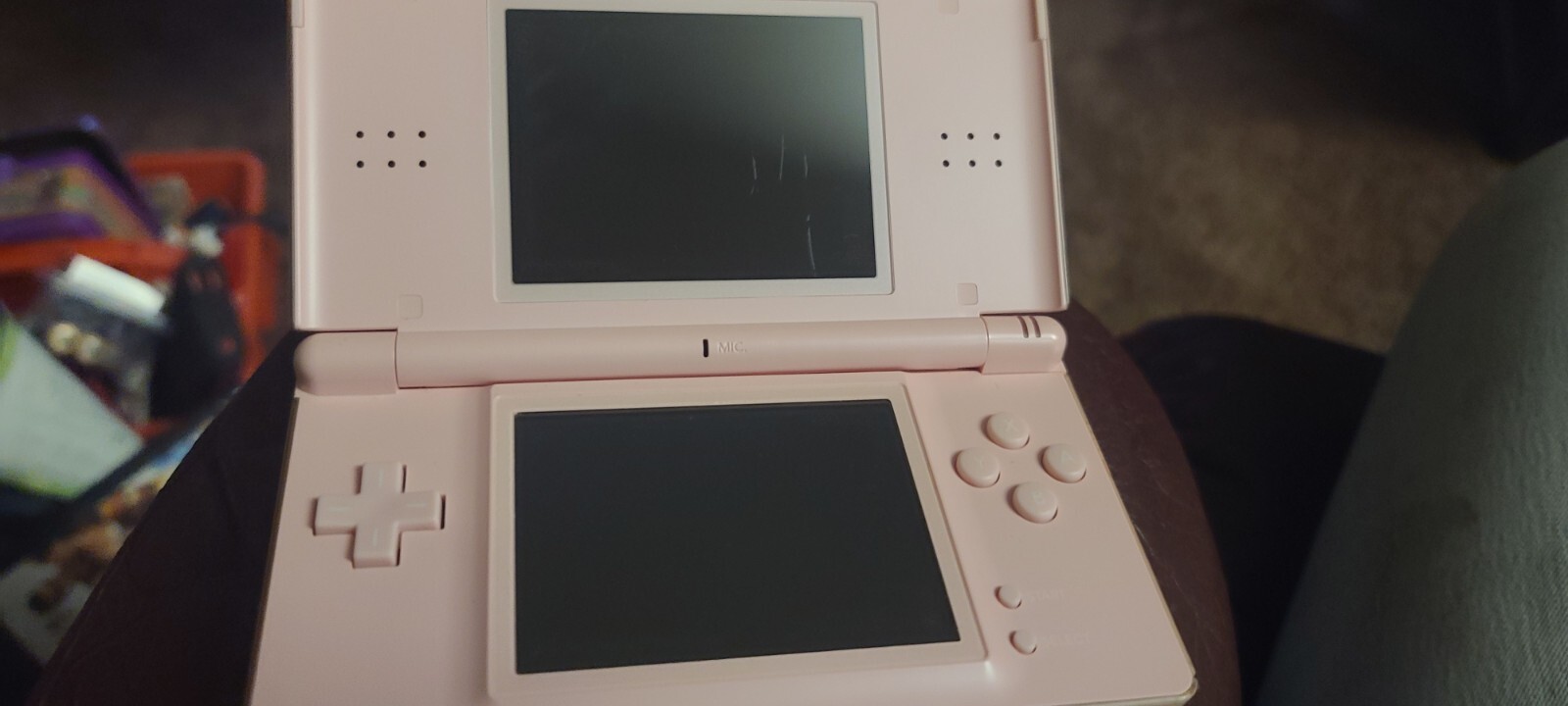 Nintendo DS Lite Handheld Console with Stylus and Wall Charger coral pink