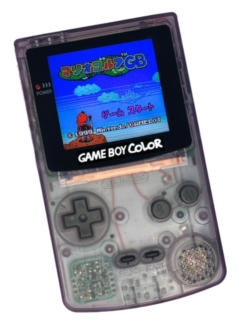 Nintendo Game Boy Color System GBC AMOLED OLED Q5 Touchscreen LCD ATOMIC Purple