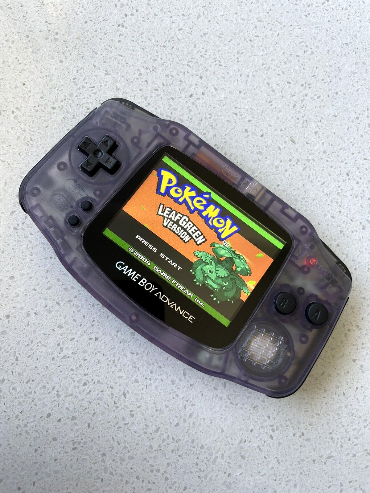 Nintendo Gameboy Advance GBA Game Boy AGB BACKLIT IPS ATOMIC PURPLE BLACK