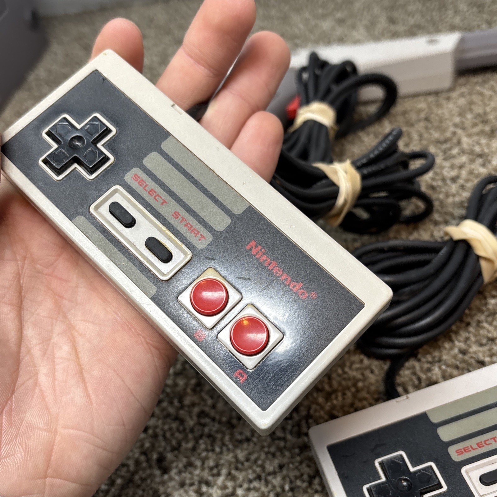1985 Original NES Nintendo System Console + New 72 Pin Authentic Tested Bundle