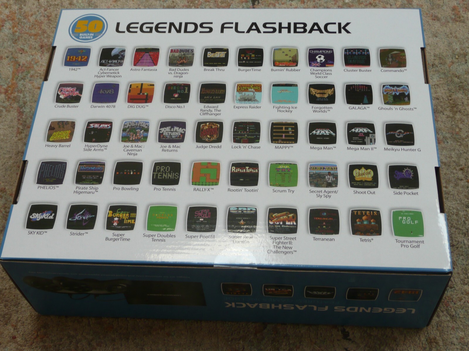 Sealed Legends Flashback Atgames 50 Built-In Games Classic Arcade Dig Dug Galaga