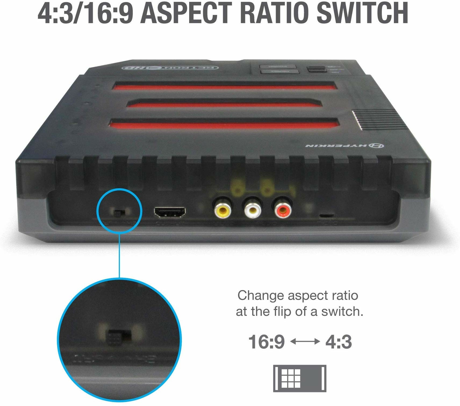 Hyperkin RetroN 3 HD Console for NES,SNES,Super Famicom,Genesis/Mega Drive Black