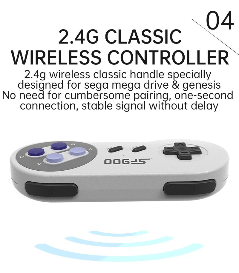 Game Console Retro Sf900 Video Wireless Games Stick Hd 2.4 5000