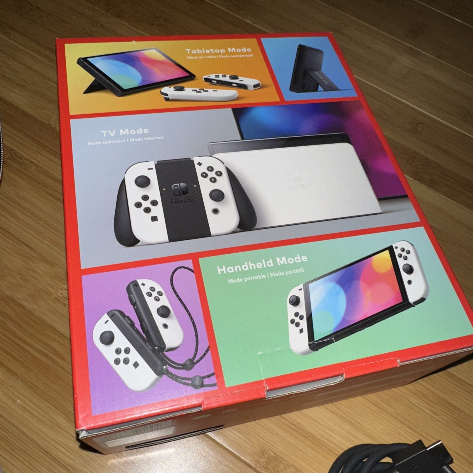 Nintendo Switch OLED Model HEG-001 Handheld Console – Complete in Box With Case