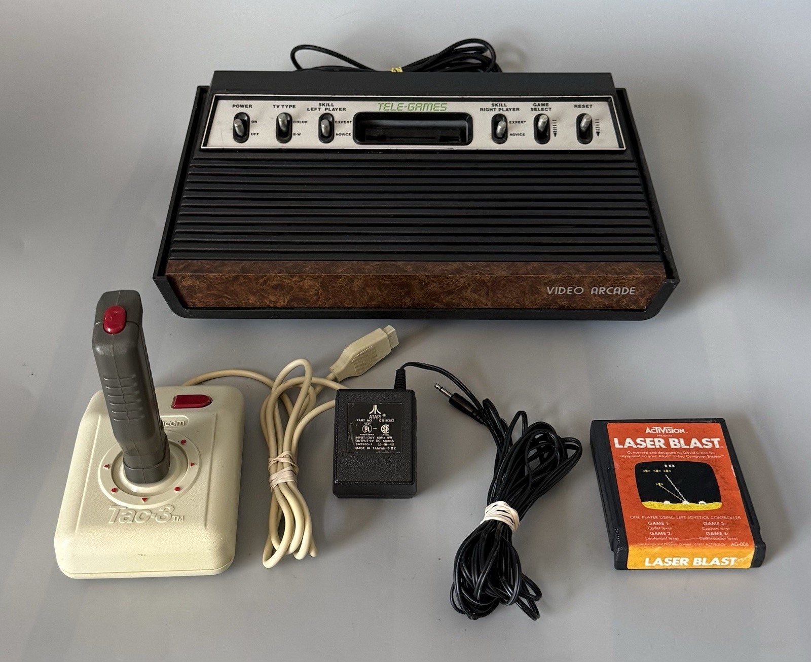 Sears Tele-Game Atari 2600 6-Switch Console — Tested/Working w/ Accessories