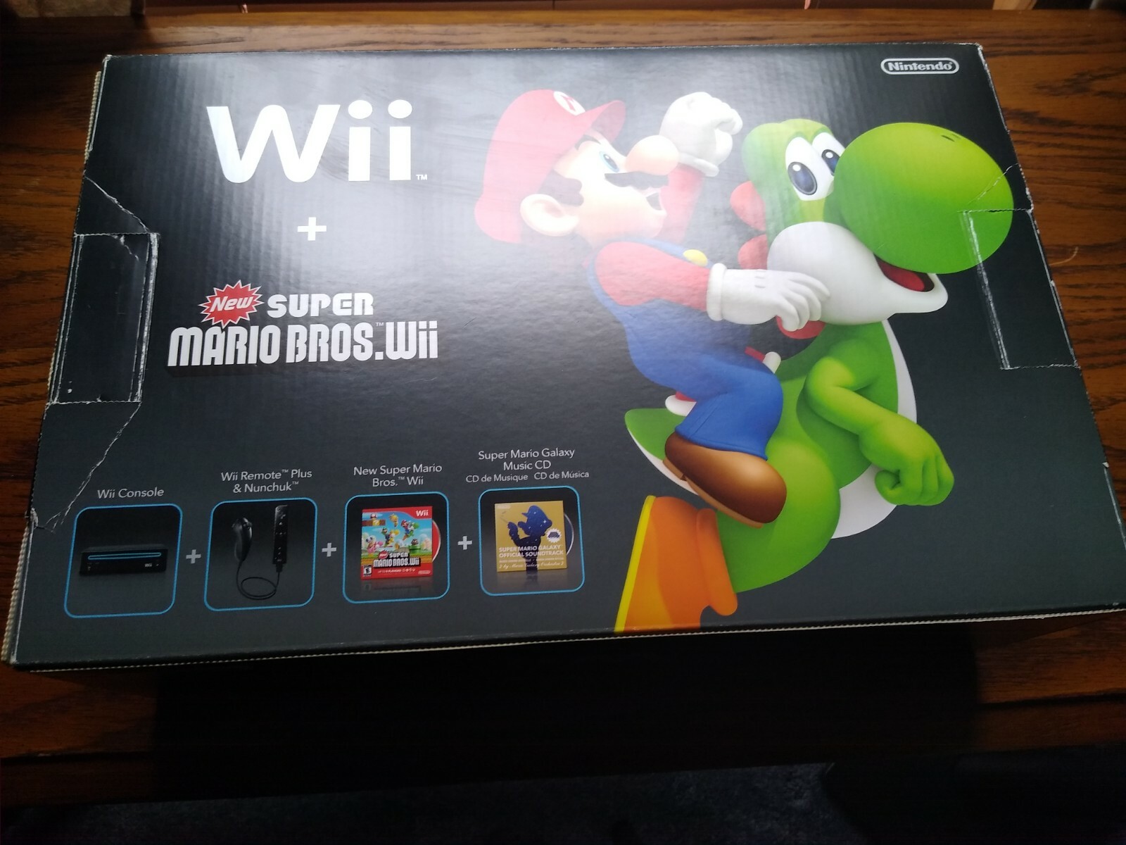 Nintendo Wii Holiday Bundle Black Console Super Mario Bros Wii Nintendo Wii