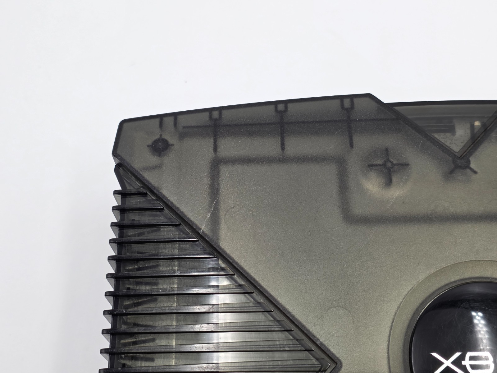 Microsoft OG Xbox Original Black Clear Skeleton Console NEW Caps LED TESTED RARE