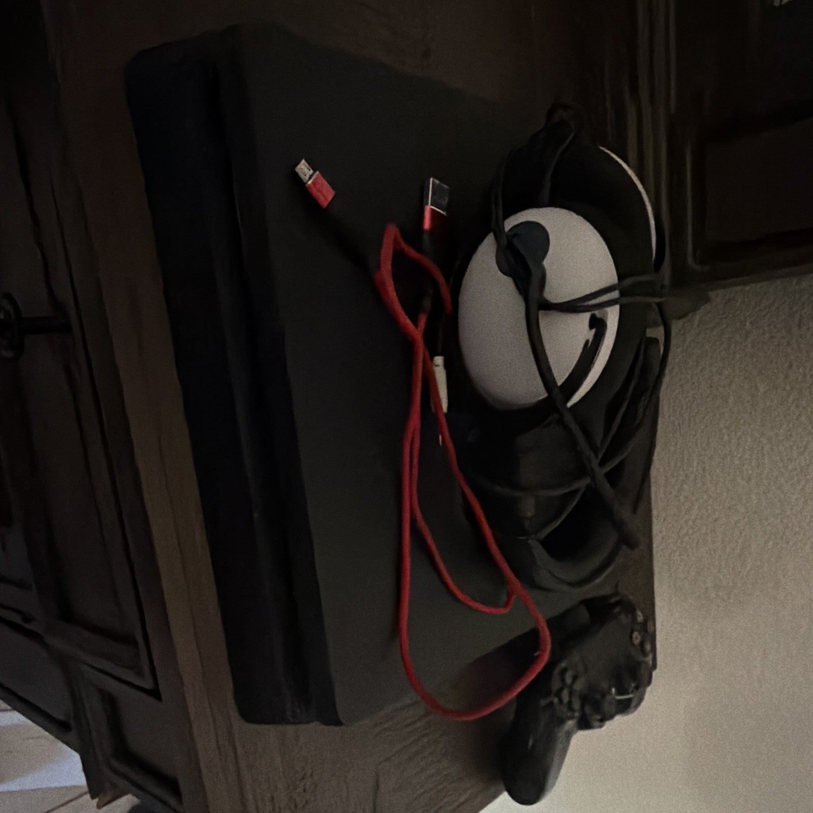 Sony PlayStation 4 Slim Original Black, 500GB with 1 Controller and Cables