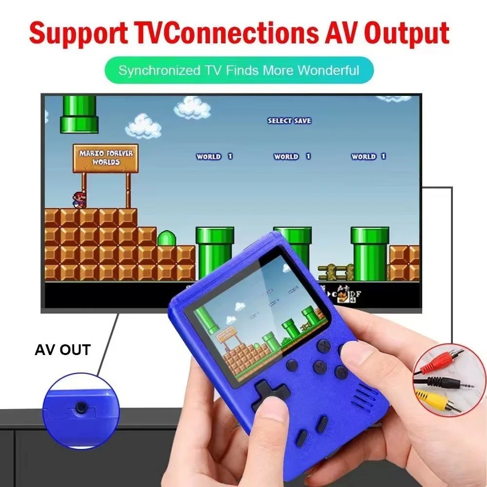 Retro Handheld Game Console 400 Built-in Games Portable Rechargeable Player