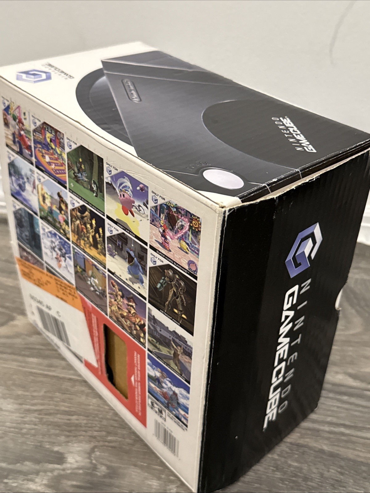 Nintendo GameCube Jet BLACK Console USA OEM W/ original Box DOL-001 Tested!