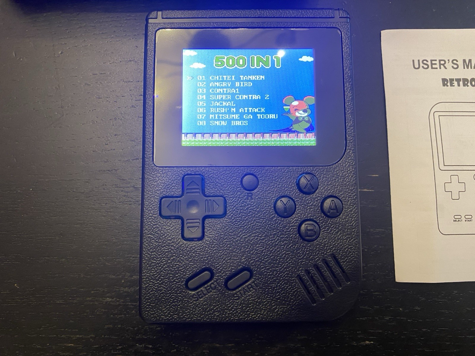 Retro Handheld Game Console With 500 Games