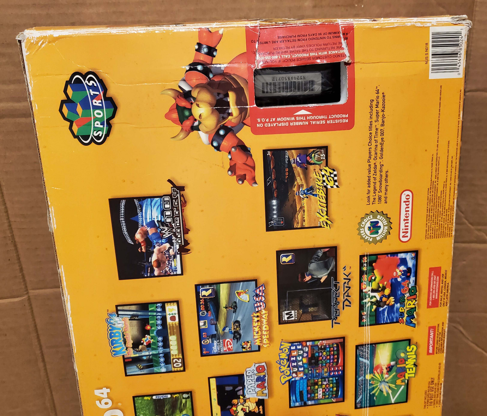 Nintendo 64 Console Atomic Purple Controller Bundle in Box, Works