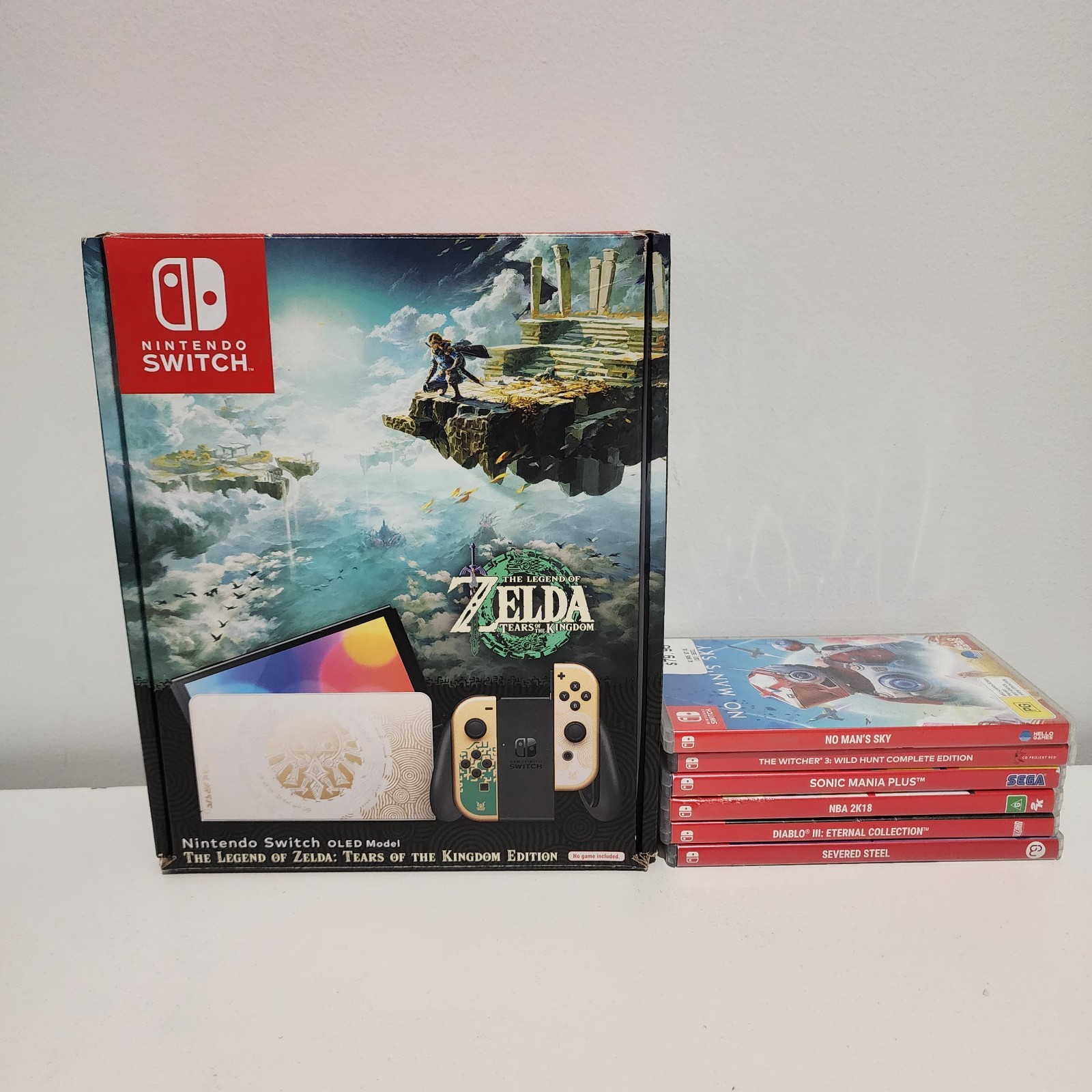 Nintendo Switch OLED Model Legend of Zelda + Game Bundle Free Shipping