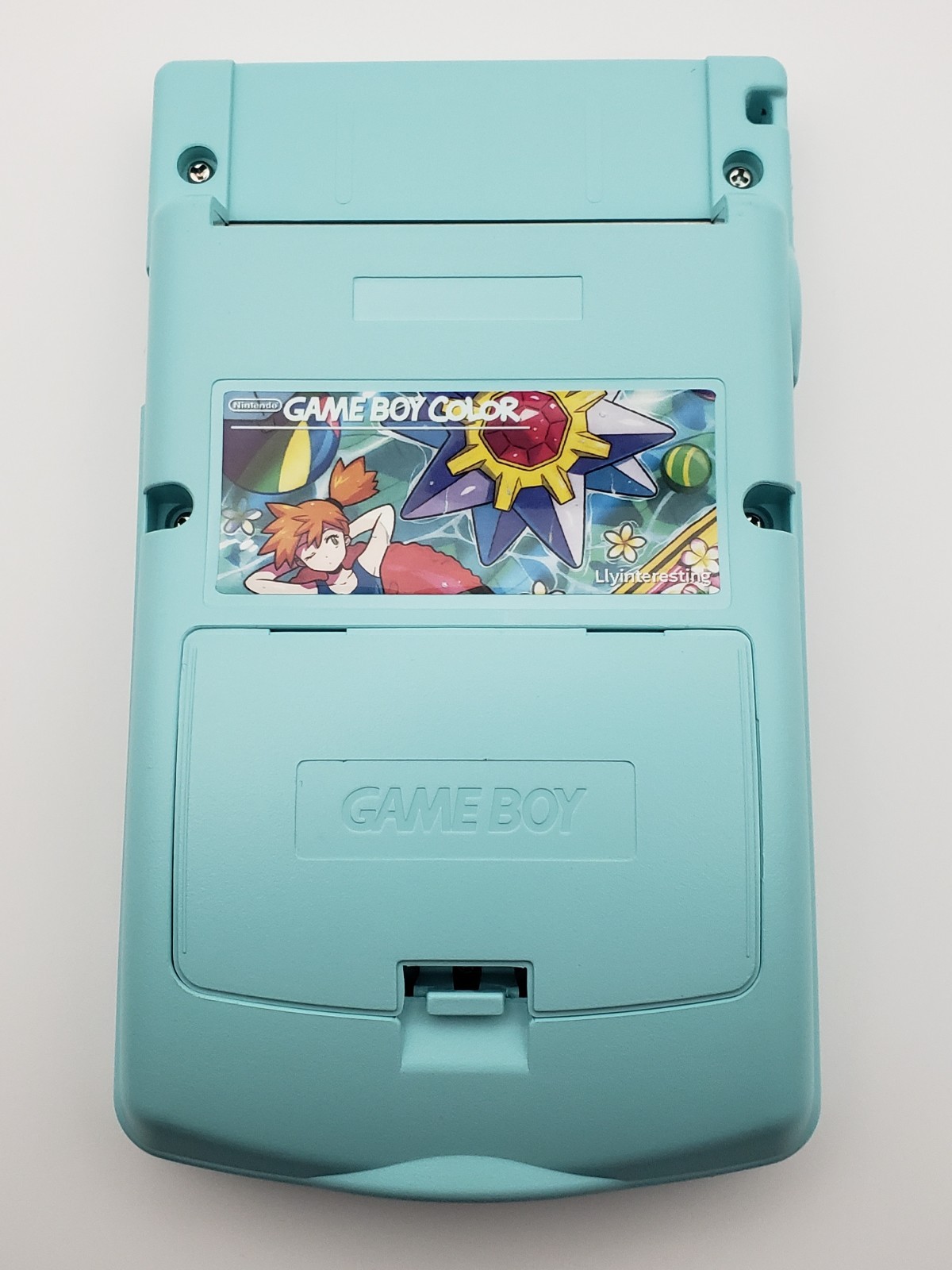 Laminated OLED Screen – Misty & Shiny Staryu Game Boy Color w/ Case