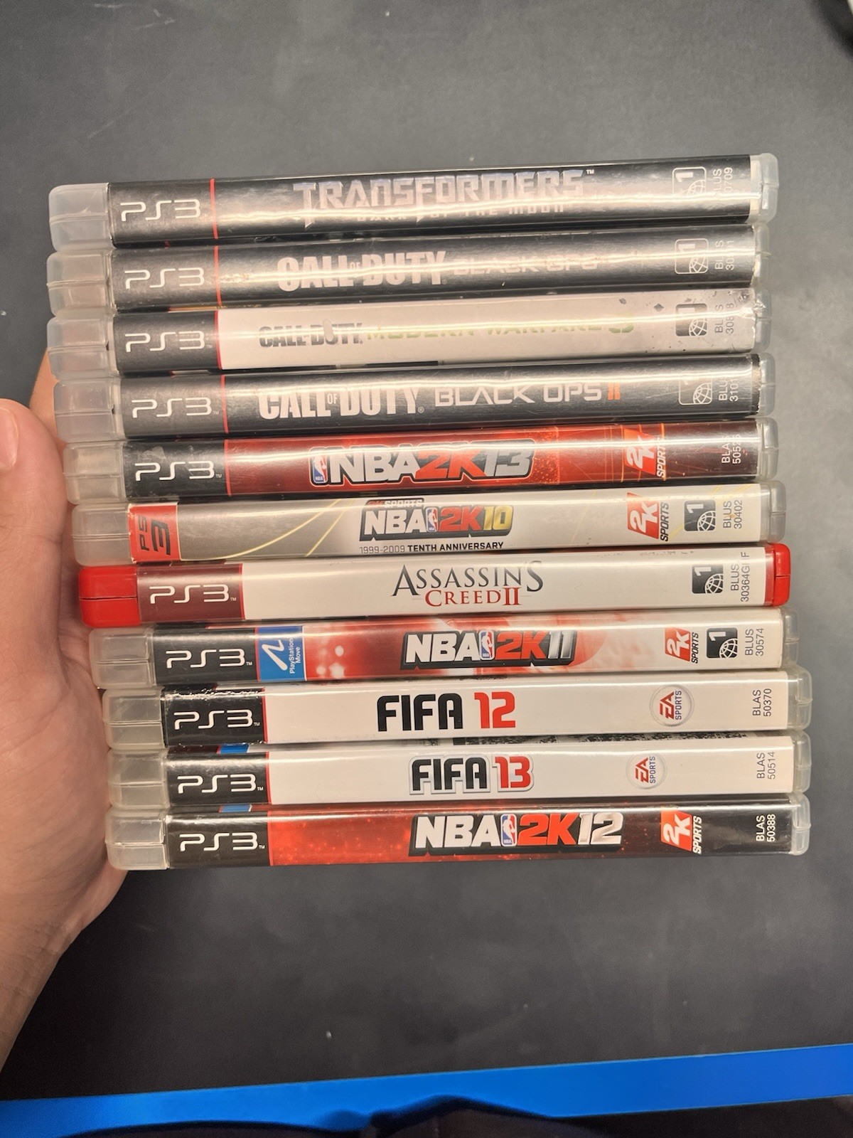 Ps3 Slim Console CECH-2501A Bundle w/ 11 Games
