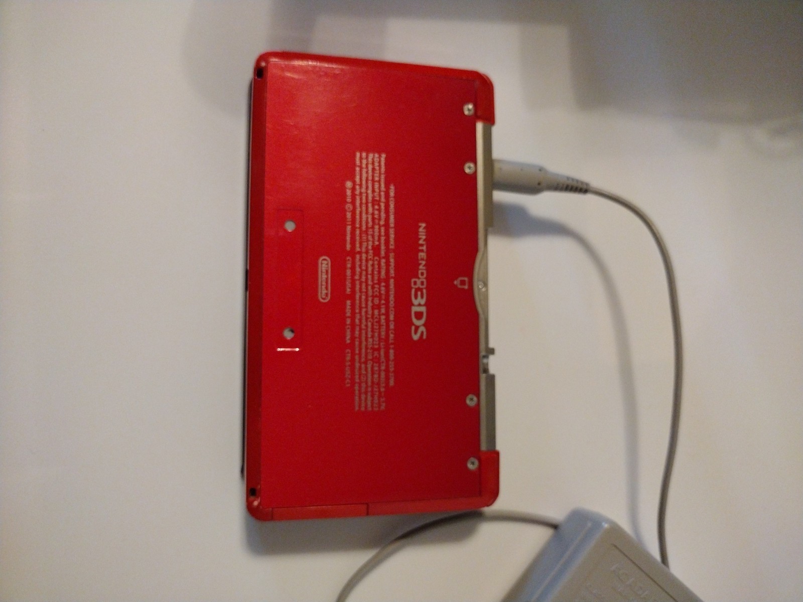 Nintendo 3DS Handheld System – Flame Red-needs outer screen repair ( DIY Utube)