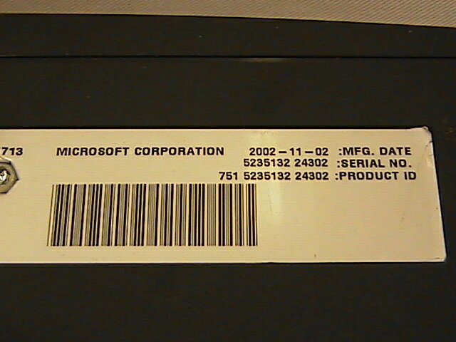 Original Microsoft Xbox with 2 controllers not working for parts or repair