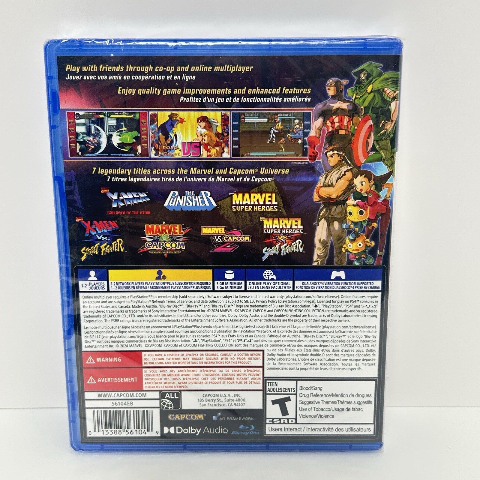 Marvel vs. Capcom Fighting Collection: Arcade Classics PS4 New Game Sealed