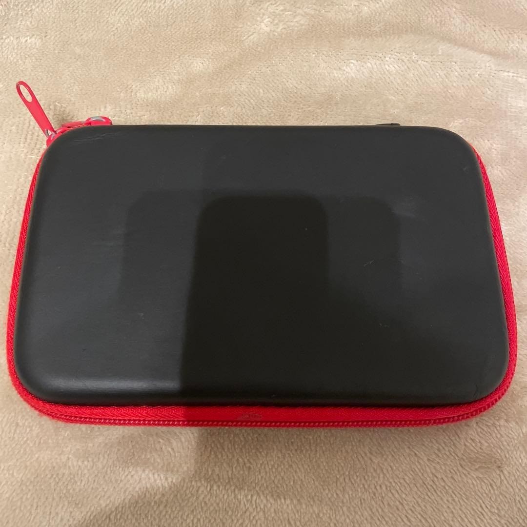 Nintendo 3DS LL Red x Black Console , 2 Softs etc. Ready-to-play Set Used