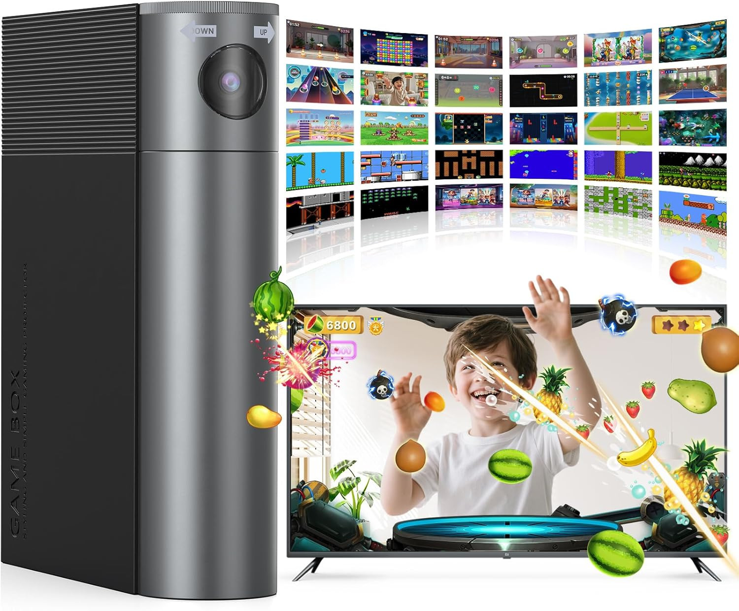 AR Motion Gaming Console for Kids & Families – Plug & Play Video Game System for
