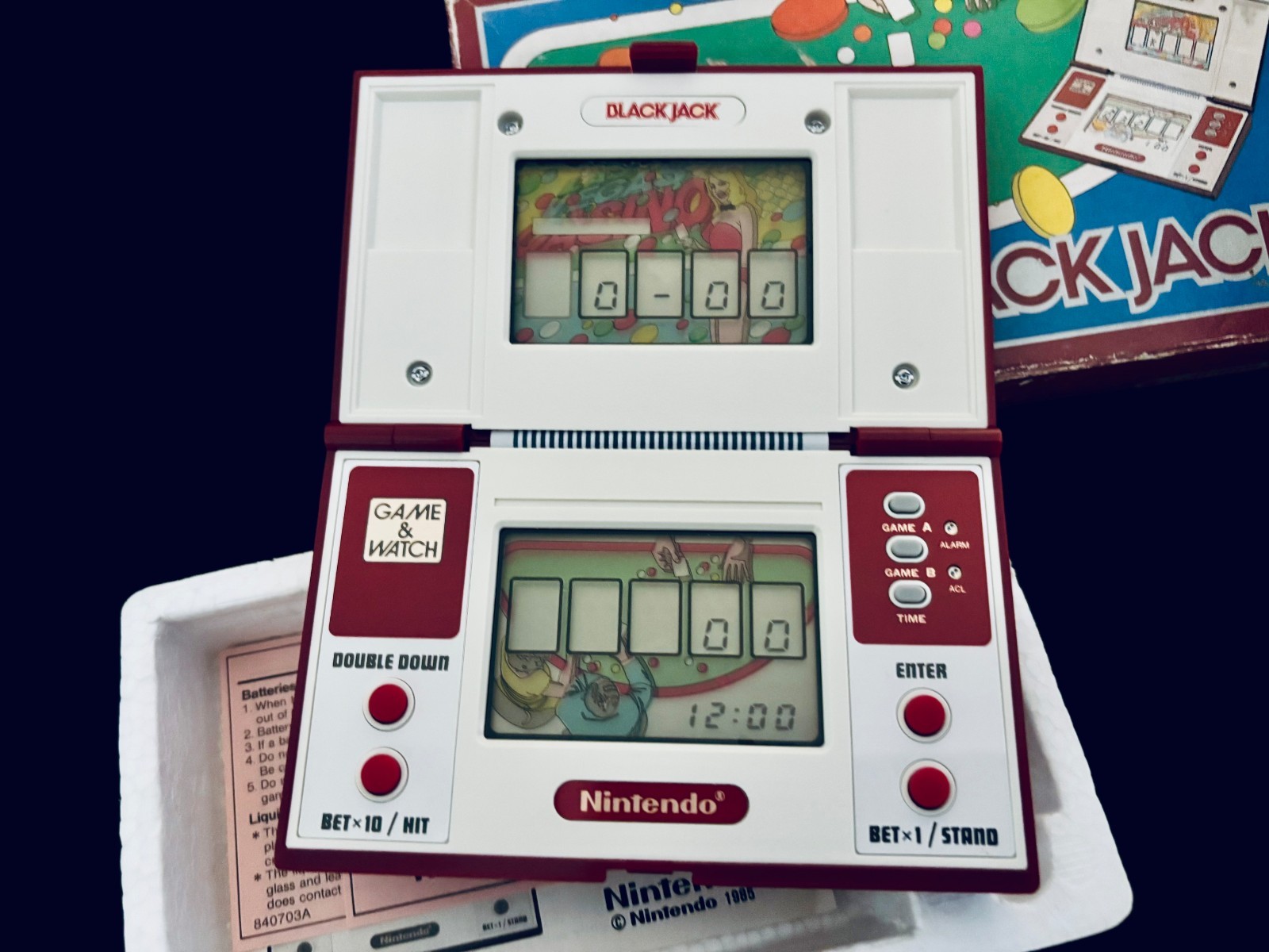 Nintendo Game&Watch BLACKJACK electronic casino collector classic toy gift hobby