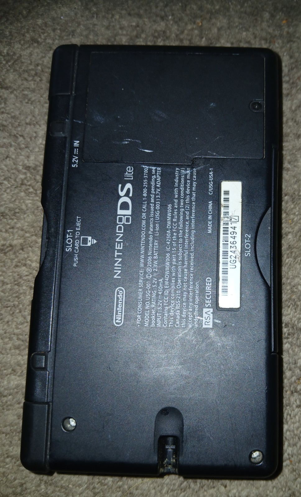 Nintendo DS Lite Handheld System – Cobalt/Black
