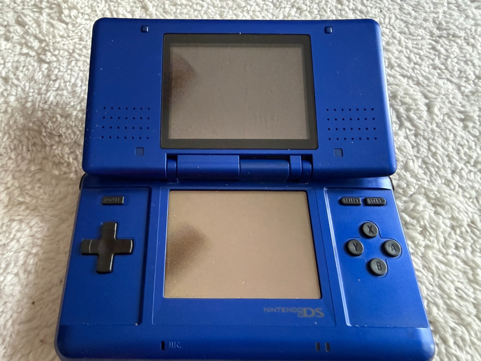 Nintendo DS Original Handheld Console Blue NTR-001 Bundle 6 Games Charger Works!