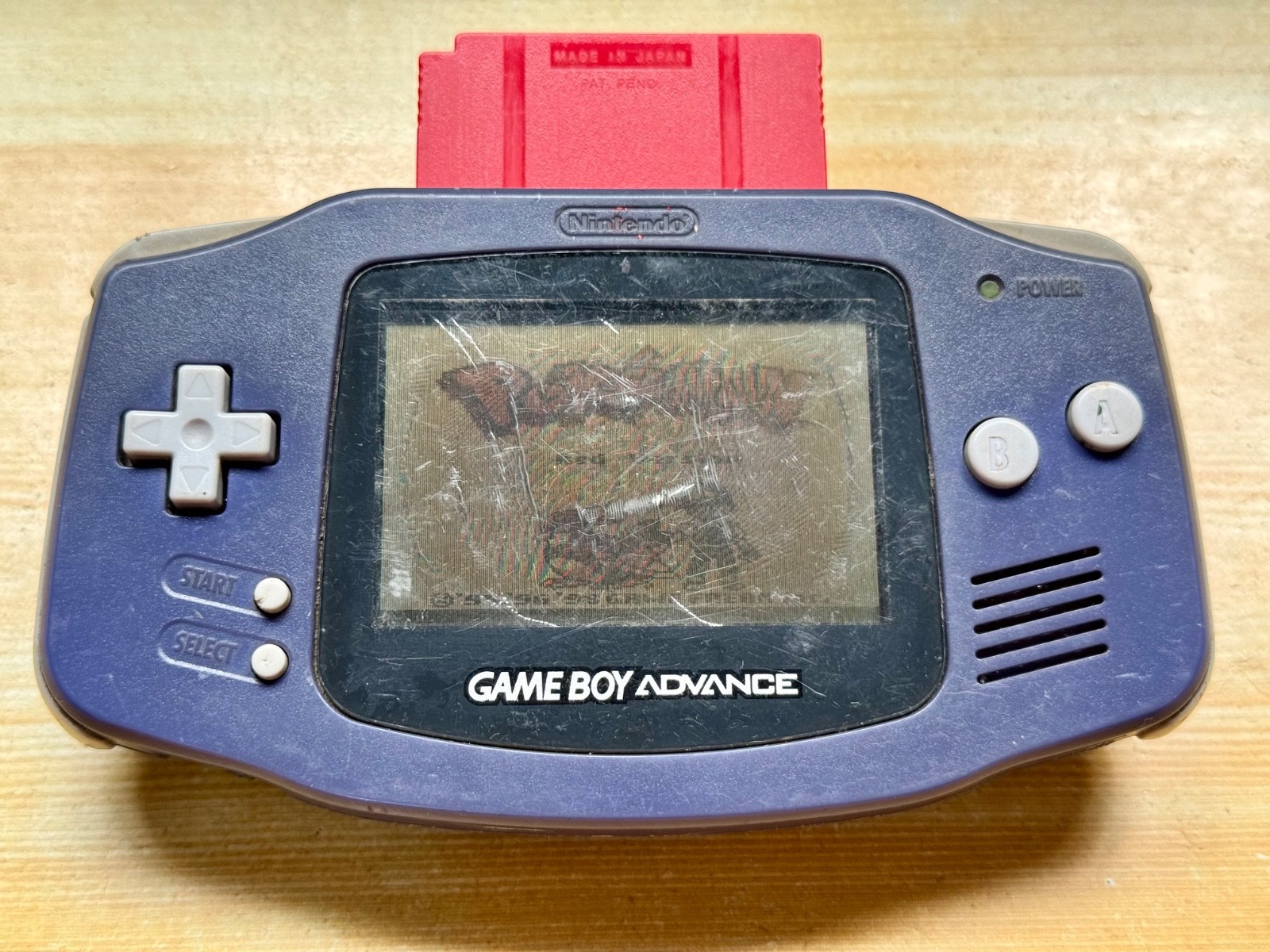 Nintendo Gameboy Advance AGB001 Cobalt Indigo Blue Handheld System Console GBA
