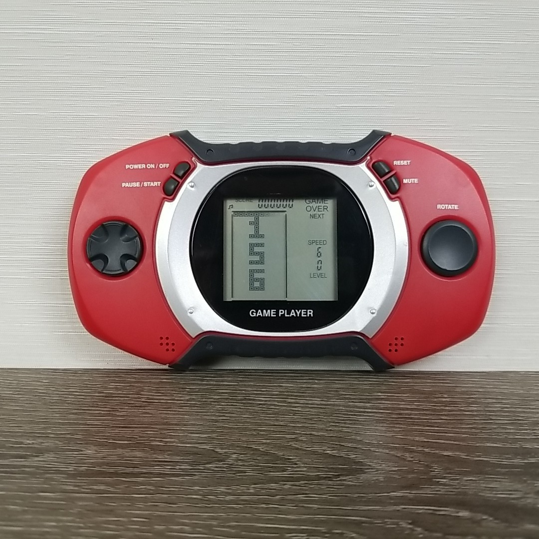 Retro Simple Game Player Handheld System Red Tested Works Vintage