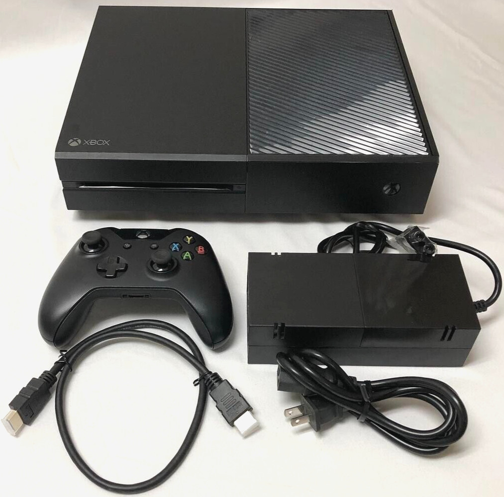 Microsoft Xbox One 1TB Black Console With Controller Console XB1 Video Gaming