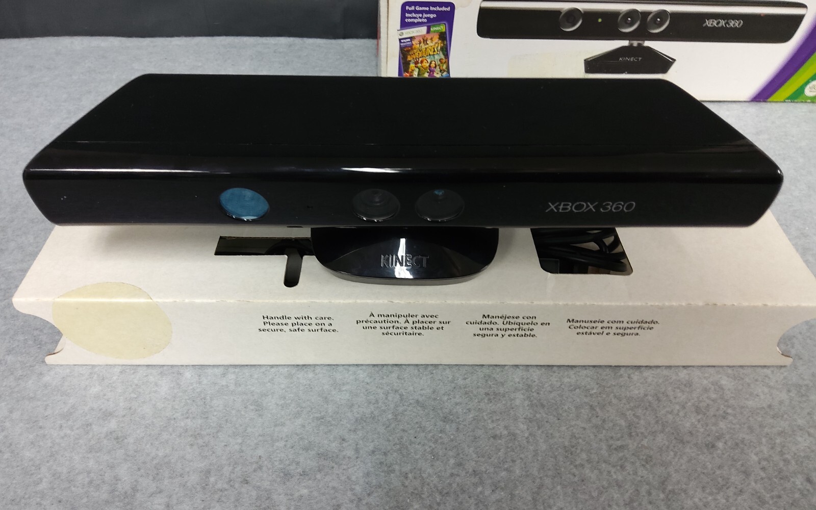 Microsoft Xbox 360 ELITE Matte Black Game Console System & Kinect 360 +6 Games