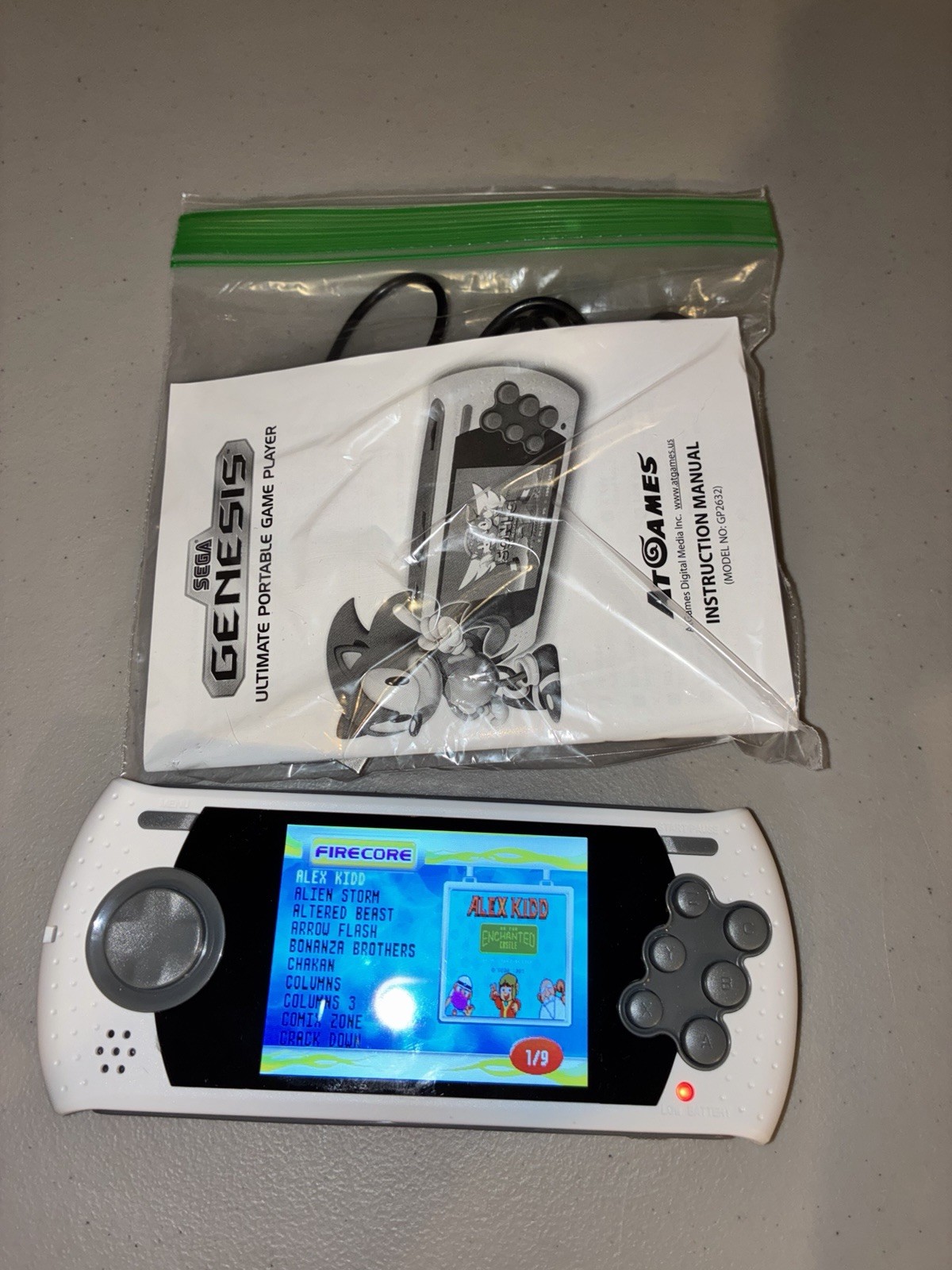 SEGA GENESIS ULTIMATE PORTABLE GAME PLAYER (80 Games, AtGames, 2015)