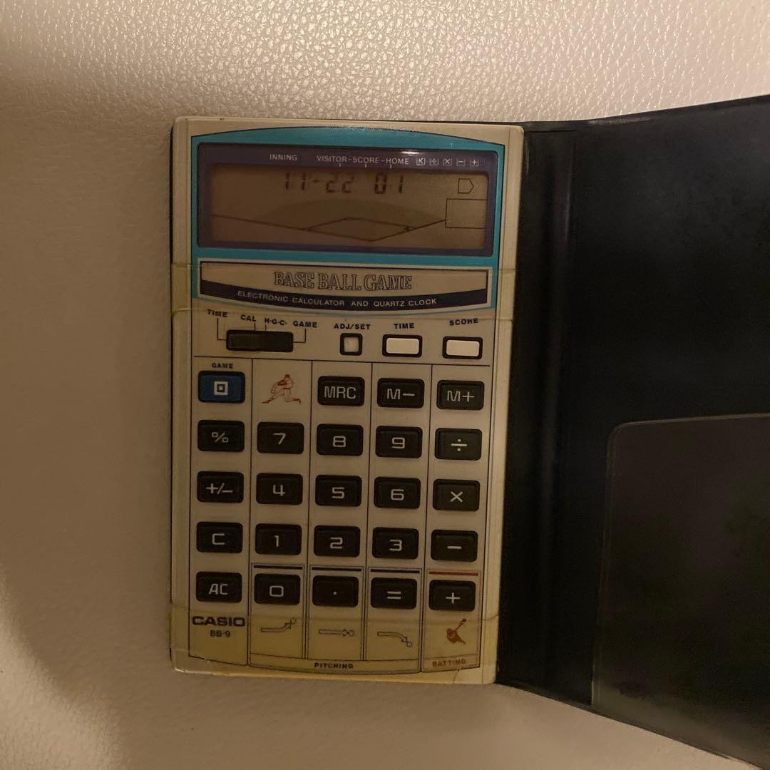CASIO BB-9 Calculator Game Watch Baseball Game Vintage Retro Working From Japan