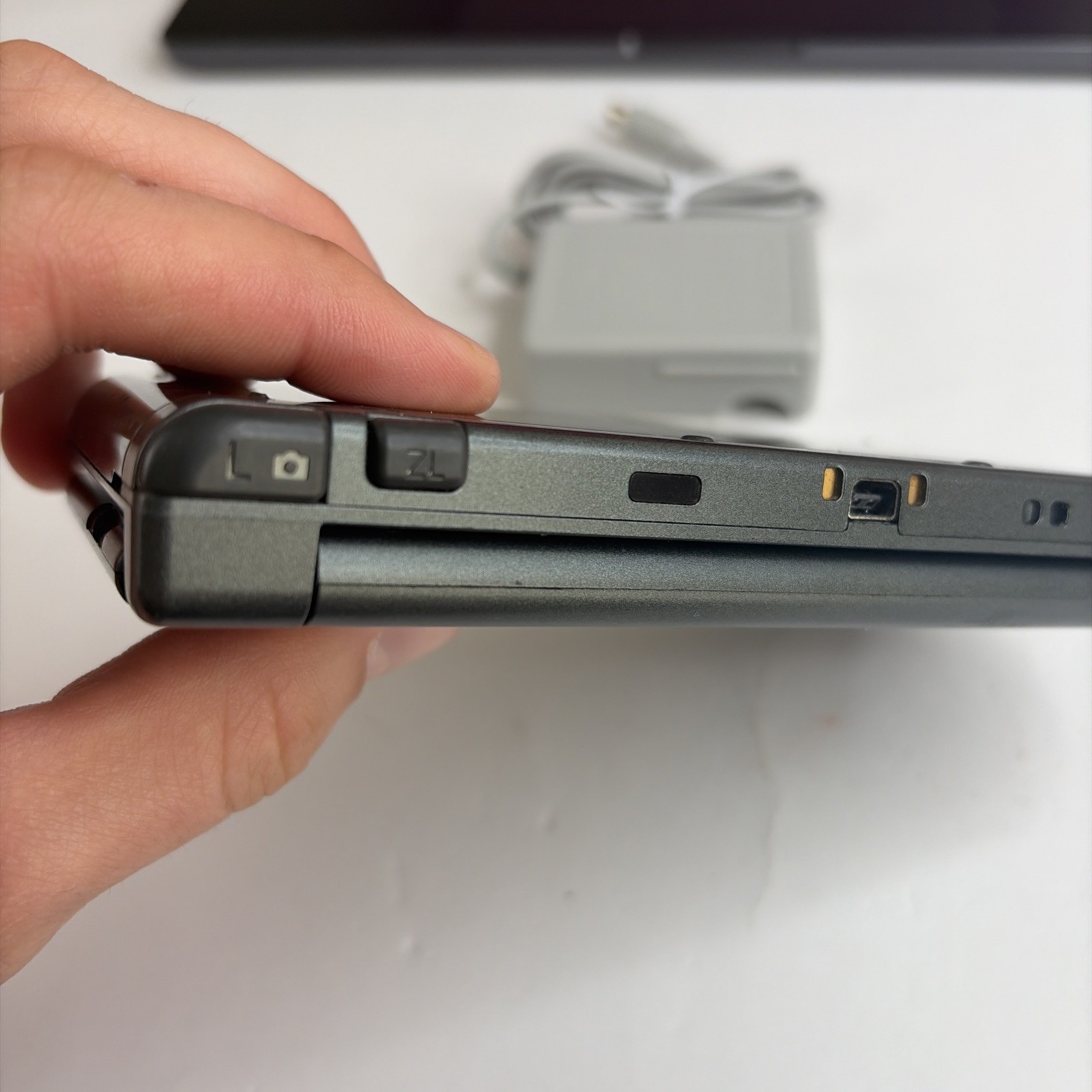 New Nintendo 3DS XL Gray Black Console, Top IPS Charger Stylus US Version