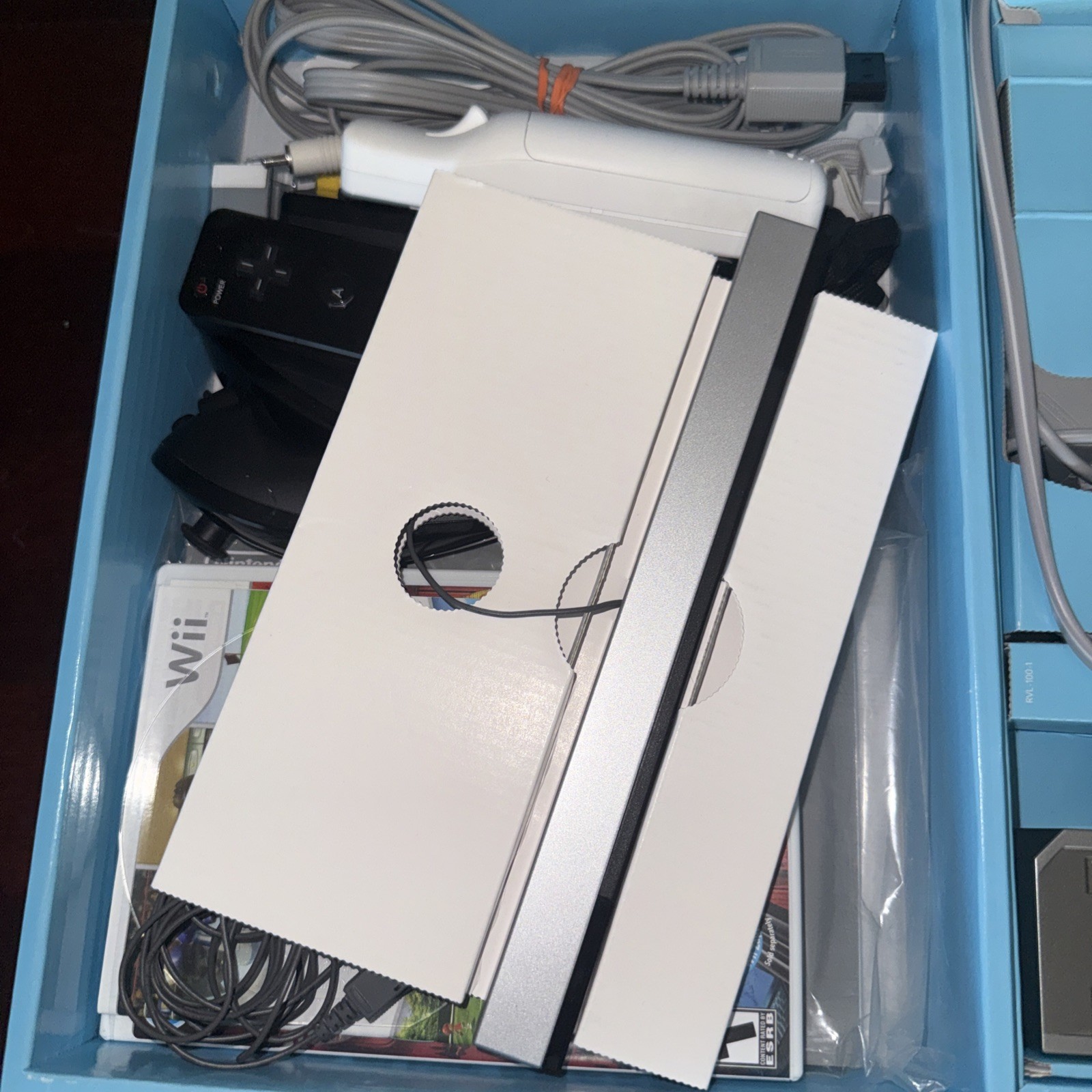 Nintendo Wii With Wii Sports + Wii Sports Resort Black Console System Bundle