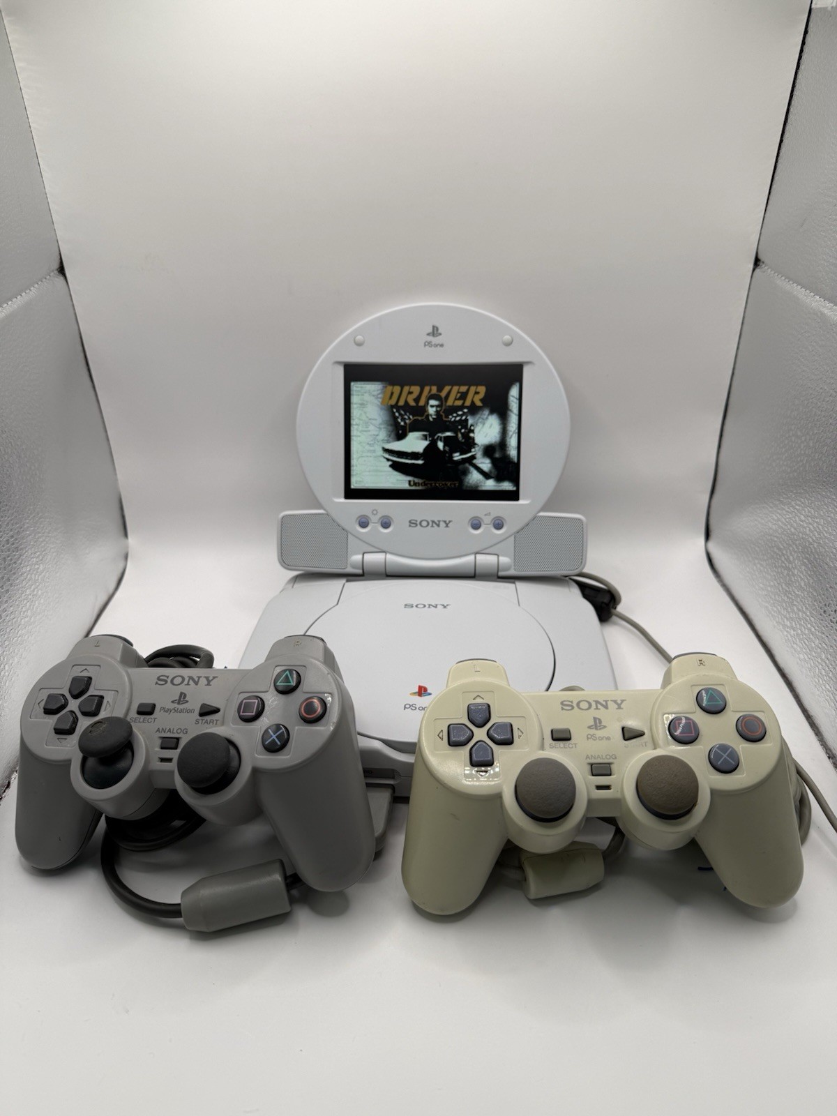 Sony PSone Console Bundle w/ LCD Screen – Fully Tested & Working