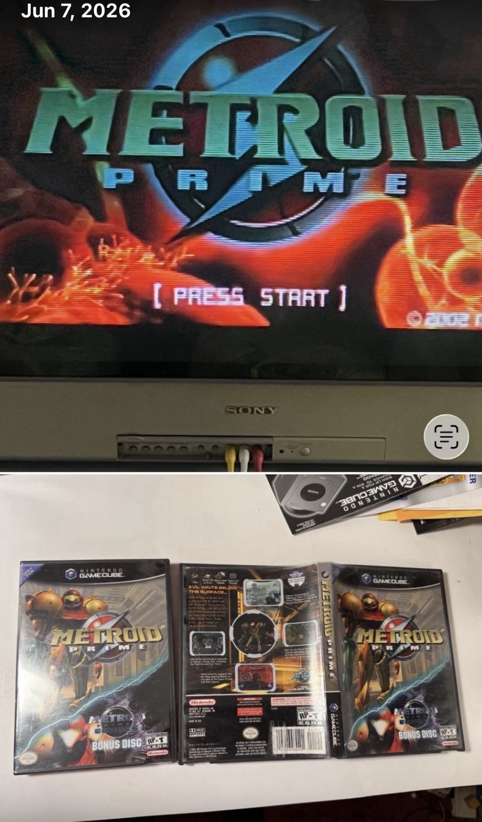Platinum Metroid Prime Console Bundle Nintendo GameCube SEALED GAME COMPLETE